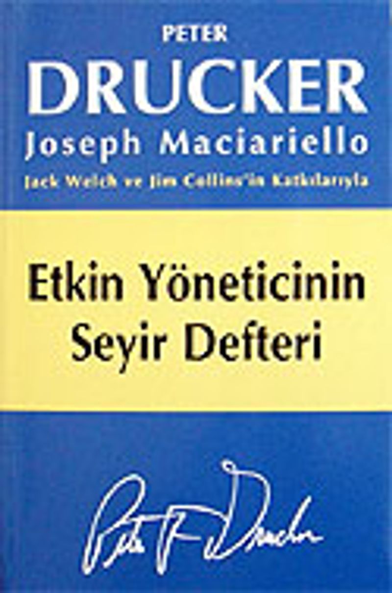 Etkin Yöneticinin Seyir Defteri (Ciltsiz) kitap kapağı