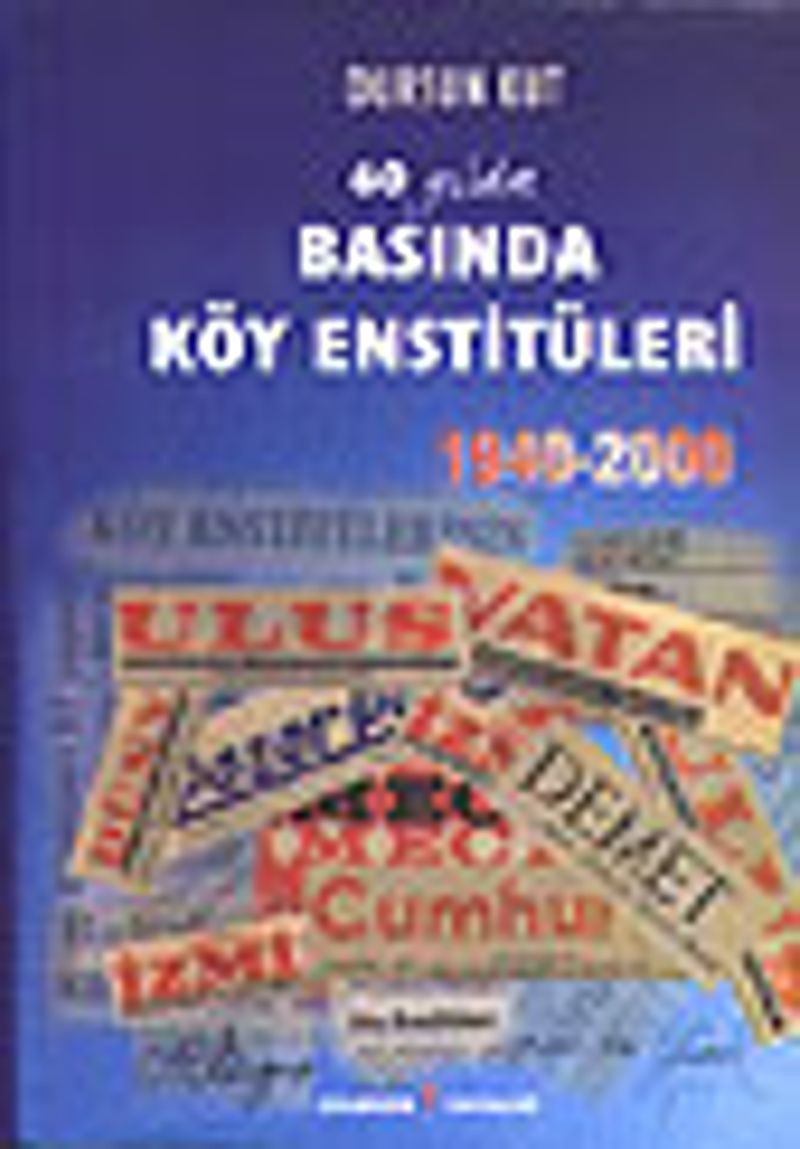 Basında Köy Enstitüleri1940-2000 kitap kapağı