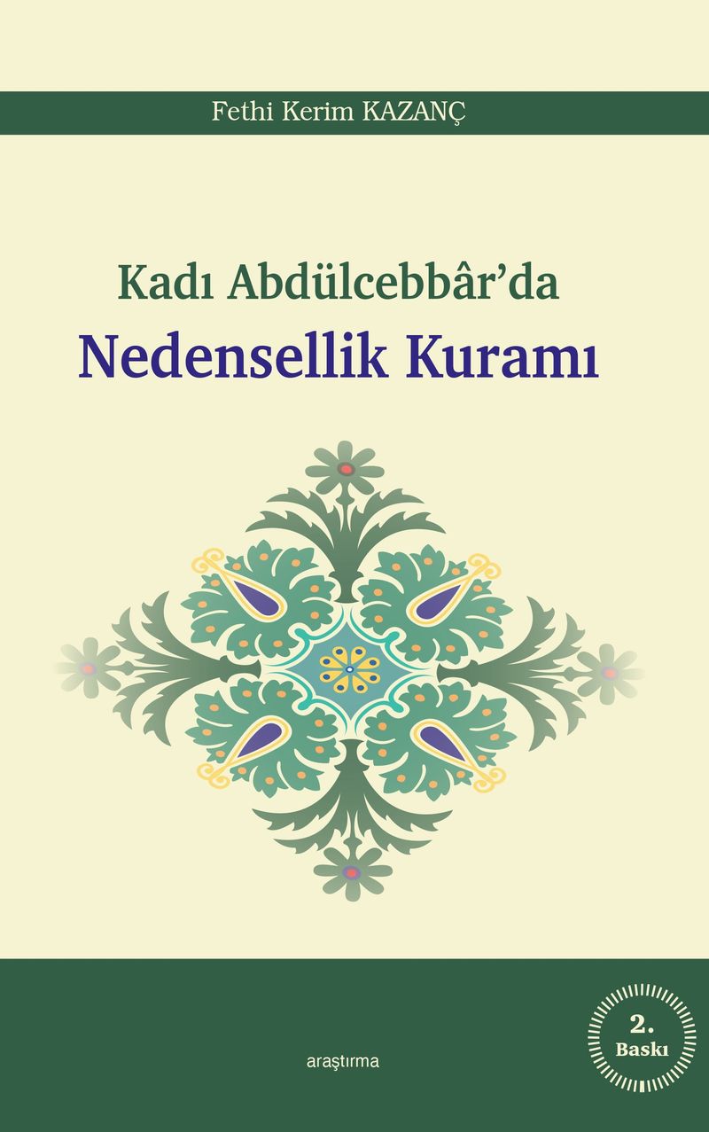 Kadı Abdülcebbar'da Nedensellik Kuramı kitap kapağı