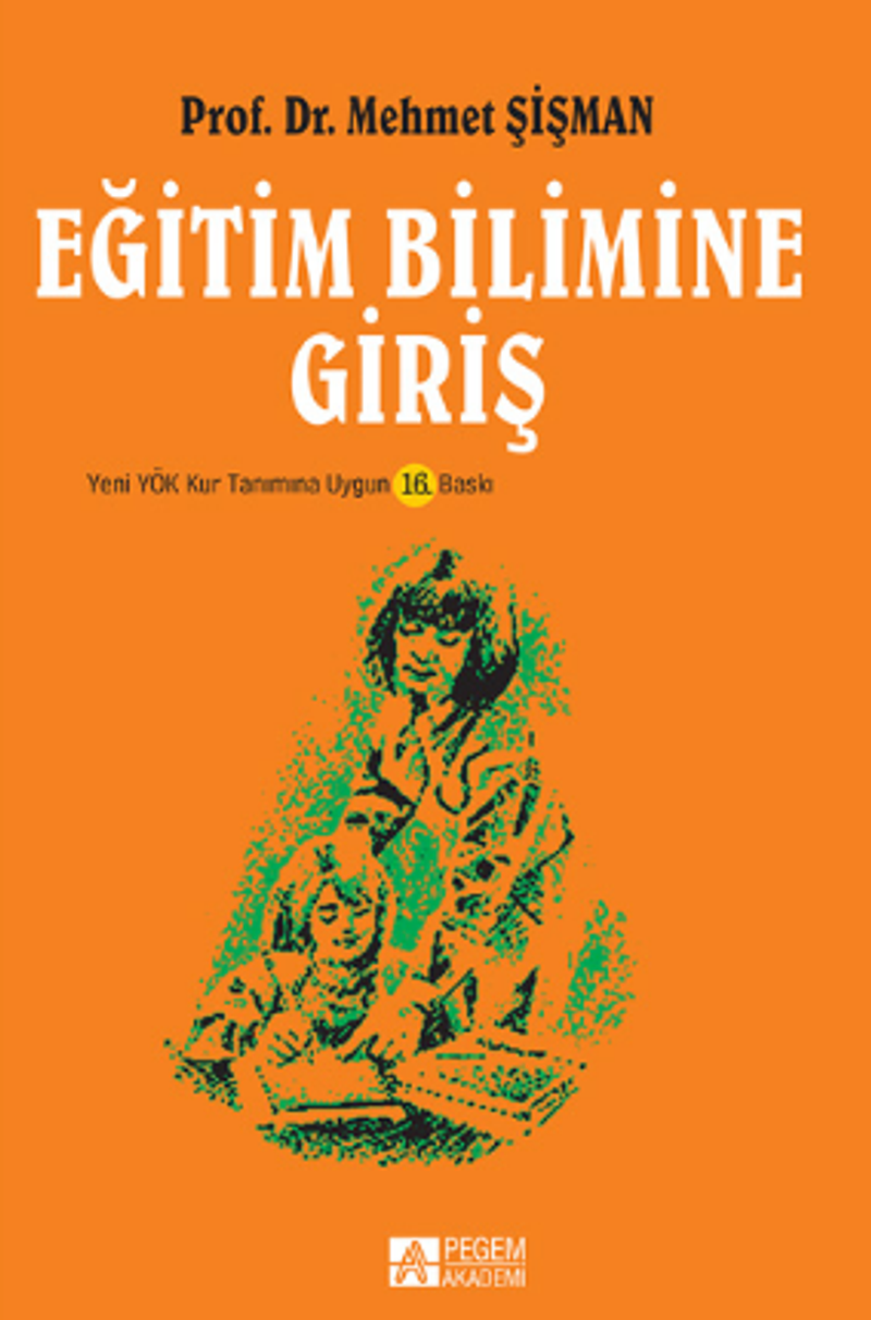 Eğitim Bilimine Giriş ( Mehmet Şişman) kitap kapağı