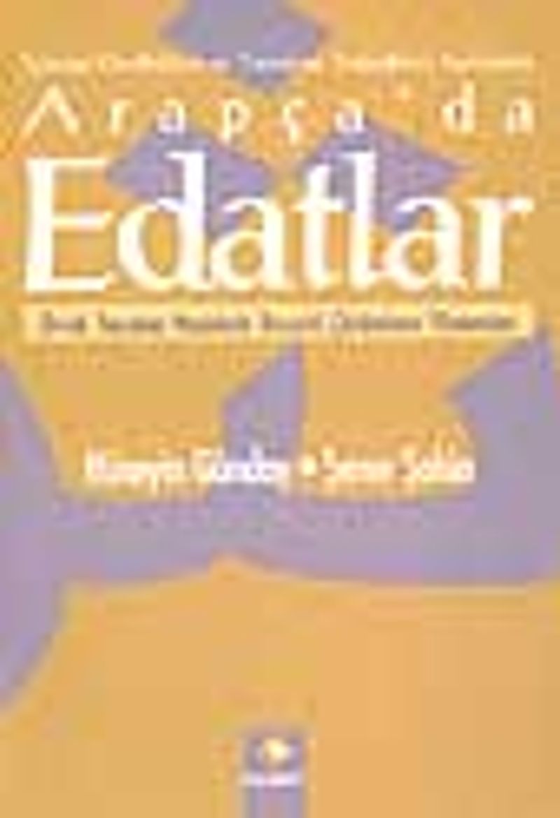 Arapça'da Edatlar kitap kapağı