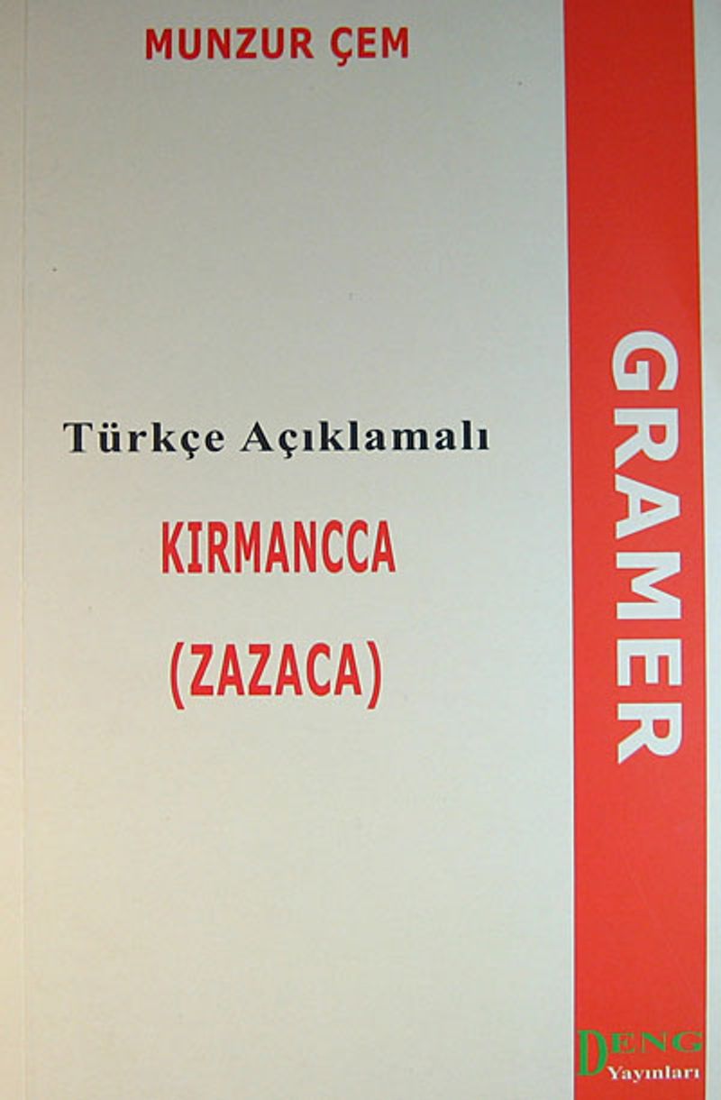 Türkçe Açıklamalı Kırmancca (Zazaca) Gramer kitap kapağı