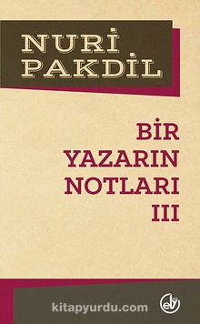 Bir Yazarın Notları 3 kitap kapağı