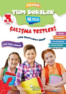 3. Sınıf Tüm Dersler Ne Kolay Çalışma Testleri kitap kapağı