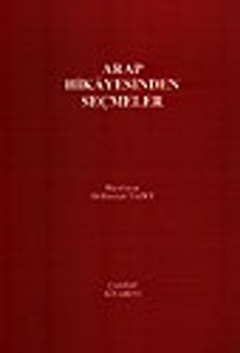 Arap Hikayesinden Seçmeler kitap kapağı