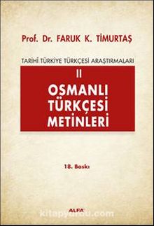 Osmanlı Türkçesi Metinleri 2 kitap kapağı