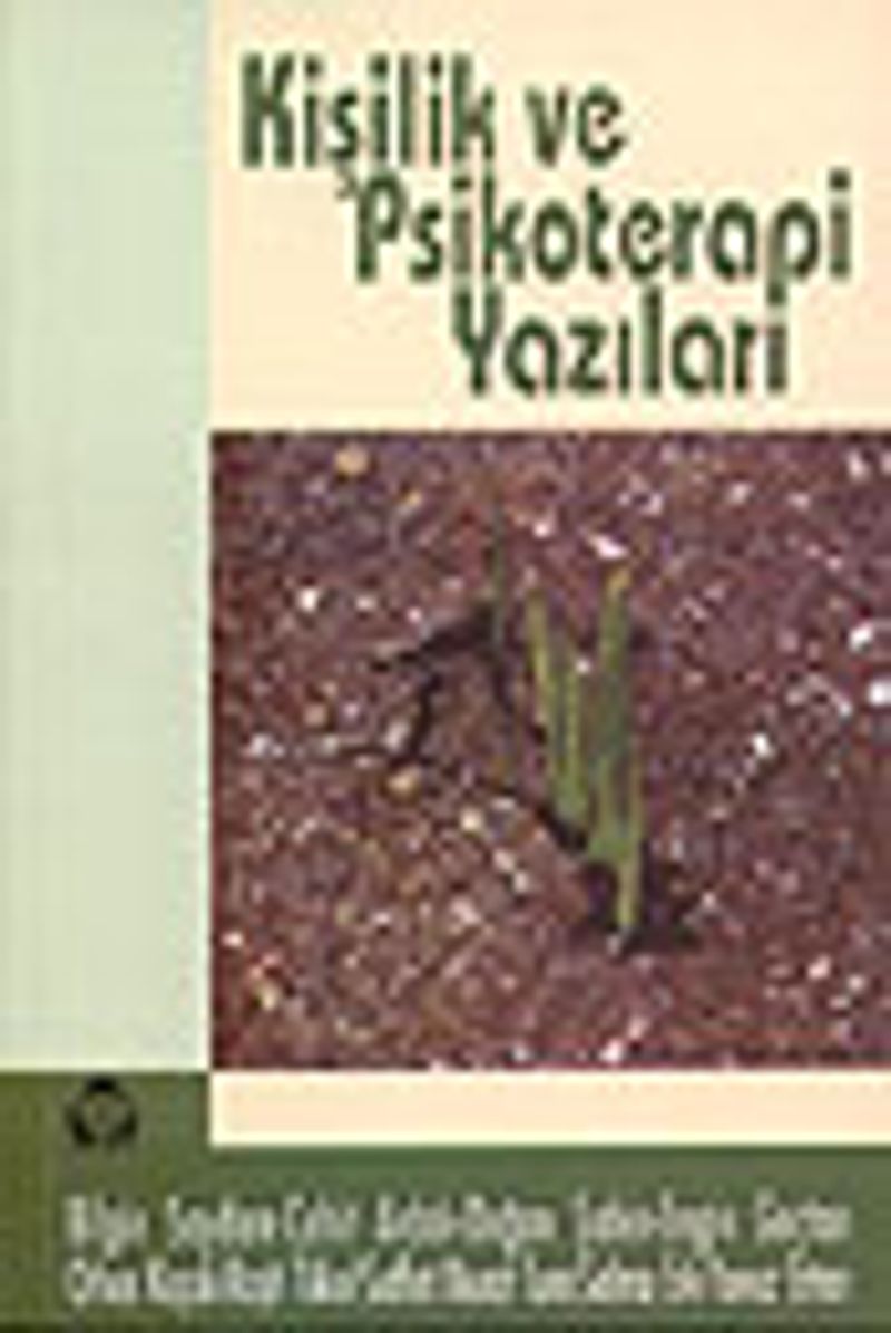 Kişilik ve Psikoterapi Yazıları /Salı Toplantıları Kitabı kitap kapağı