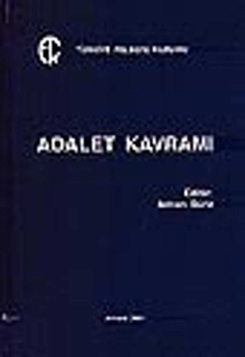 Adalet Kavramı kitap kapağı