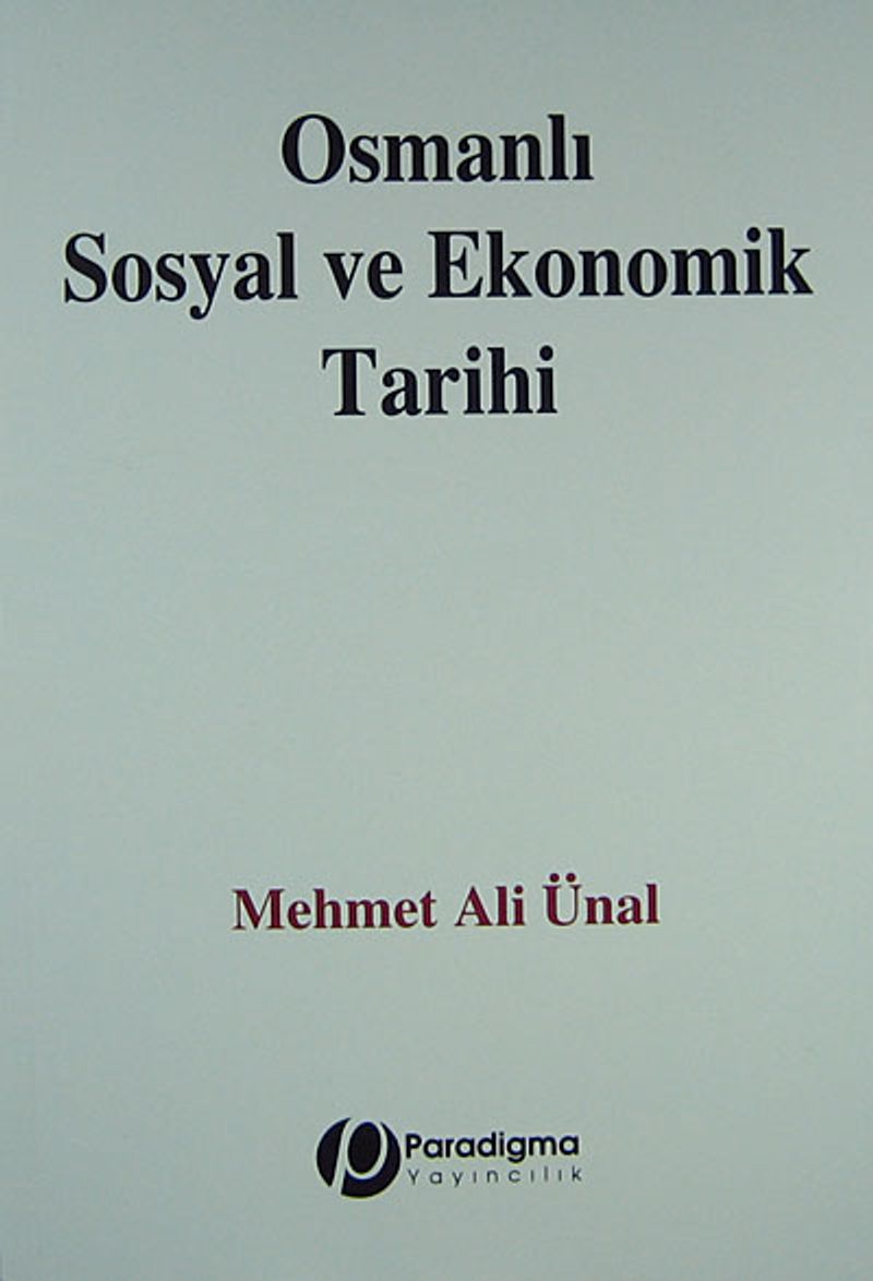 Osmanlı Sosyal ve Ekonomik Tarihi kitap kapağı