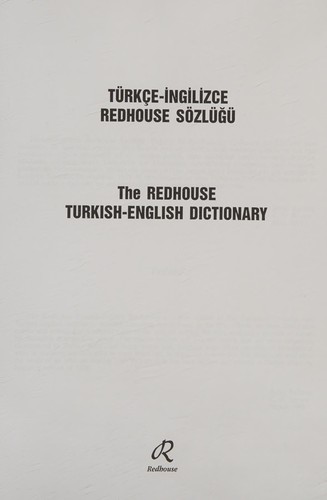 Redhouse Sözlüğü Türkçe - İngilizce kitap kapağı