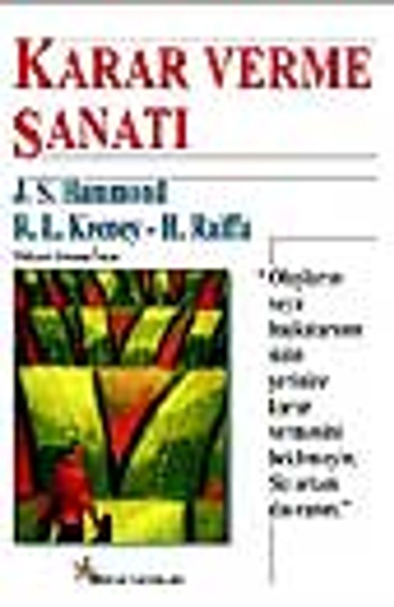 Karar Verme Sanatı kitap kapağı