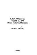 Türkiye Türkçesinde Niteleme Sıfatları kitap kapağı
