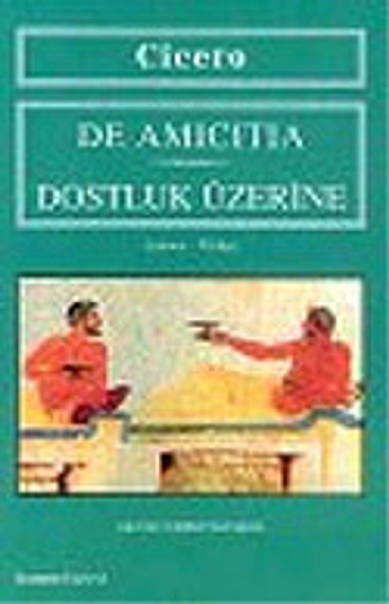 De Amicitia/Dostluk Üzerine kitap kapağı