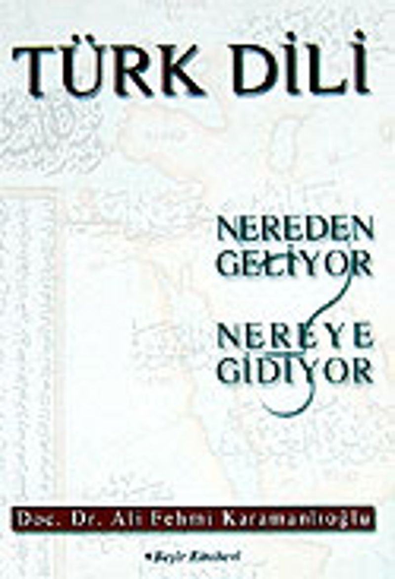 Türk Dili Nereden Geliyor Nereye Gidiyor kitap kapağı