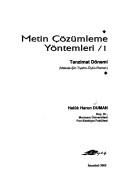 Metin Çözümleme Yöntemleri kitap kapağı