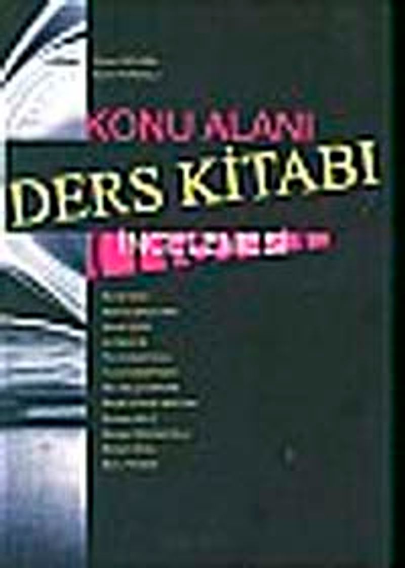 Konu Alanı Ders Kitabı İncelemesi (Özcan Demirel) kitap kapağı
