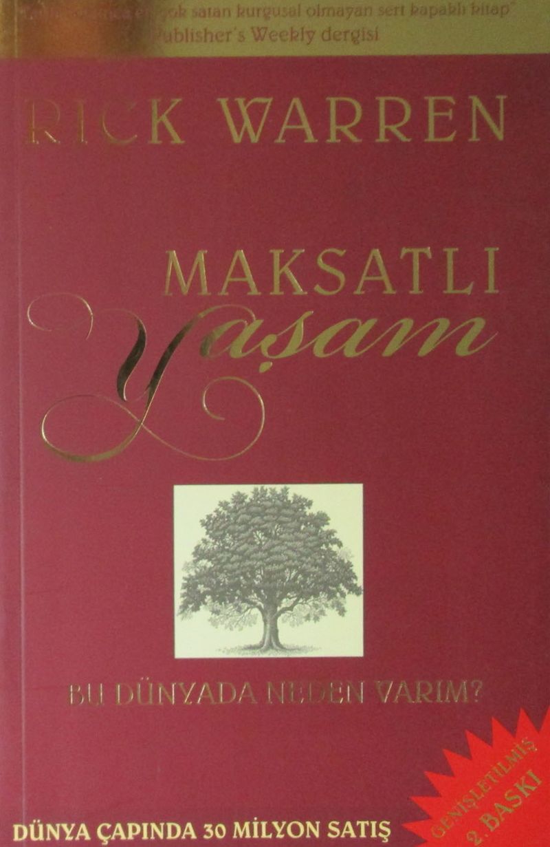 Maksatlı Yaşam Bu Dünyada Neden Varım? kitap kapağı