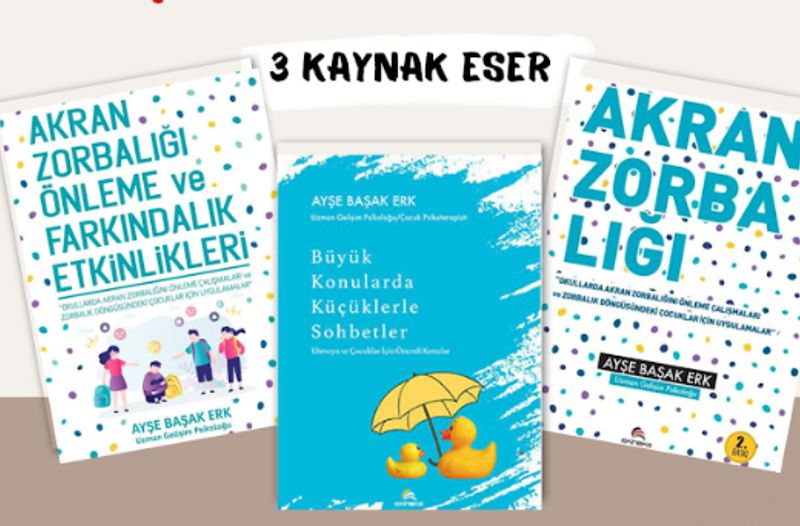 Okullarda Akran Zorbalığını Önleme Farkındalık Etkinlikleri ve Büyük Konularda Küçüklerle Önemli Sohbetler (3 Kitap) kitap kapağı