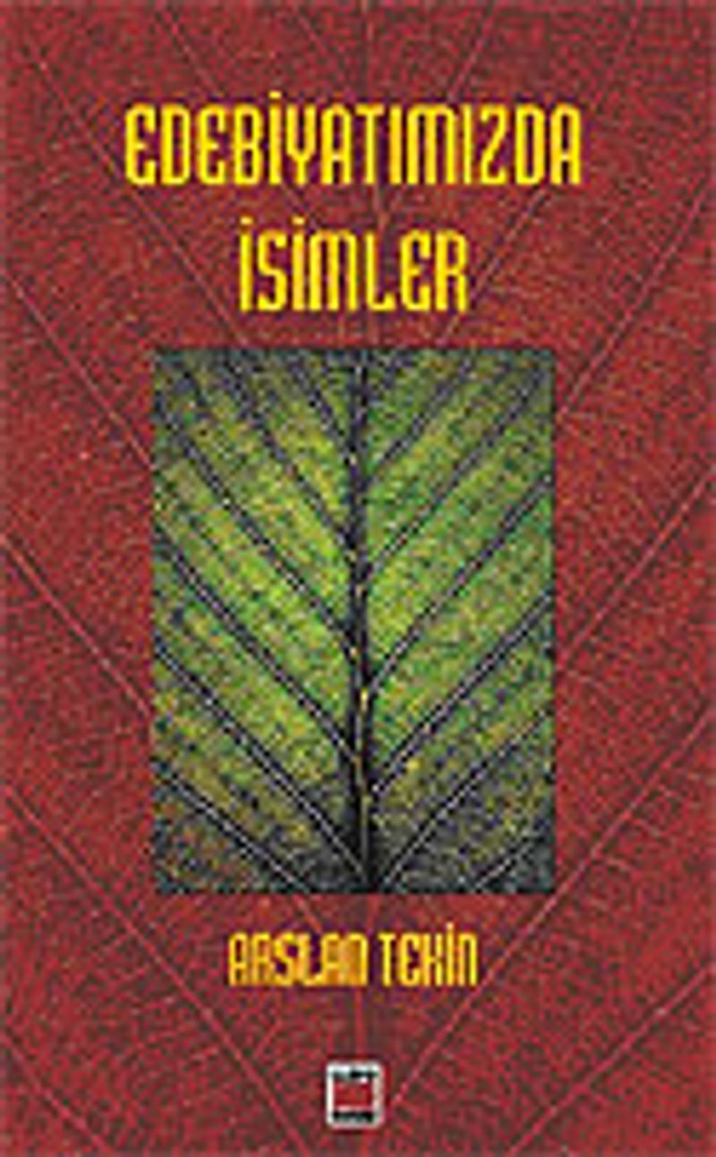 Edebiyatımızda İsimler kitap kapağı