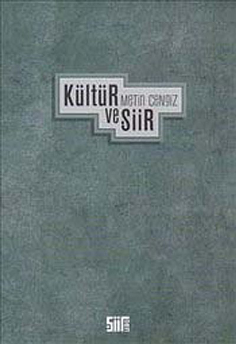 Kültür ve Şiir kitap kapağı