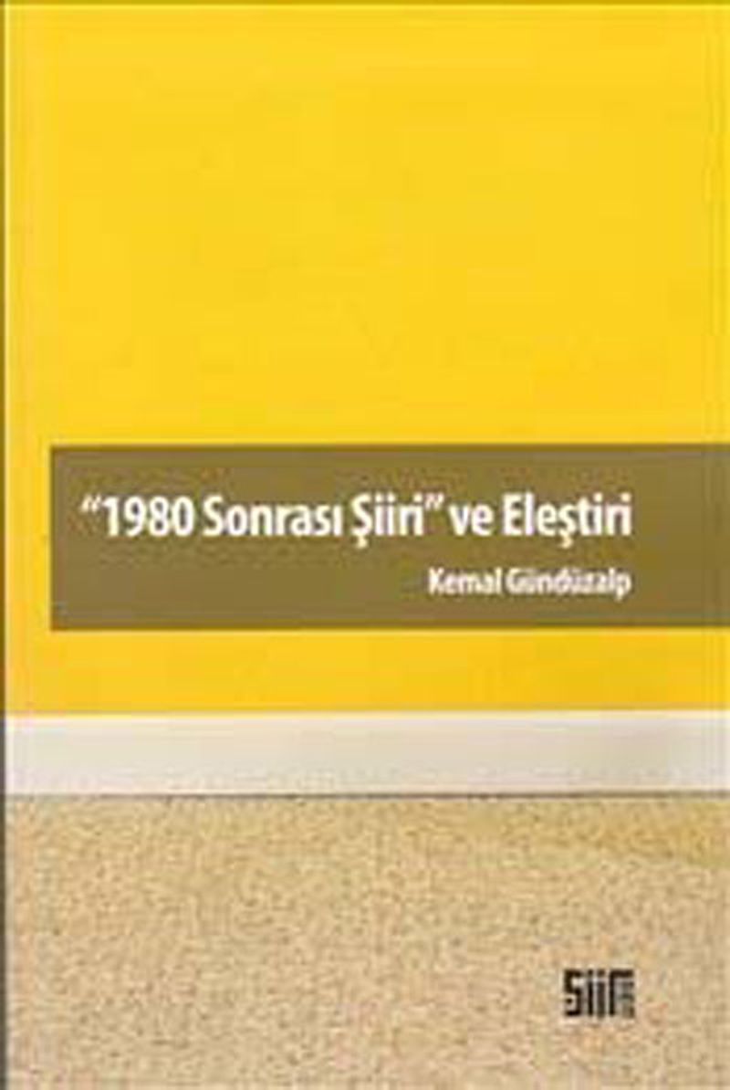 1980 Sonrası Şiiri ve Eleştiri kitap kapağı