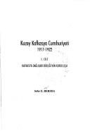 Kuzey Kafkasya Cumhuriyeti 1917-1922 / 1.cilt kitap kapağı