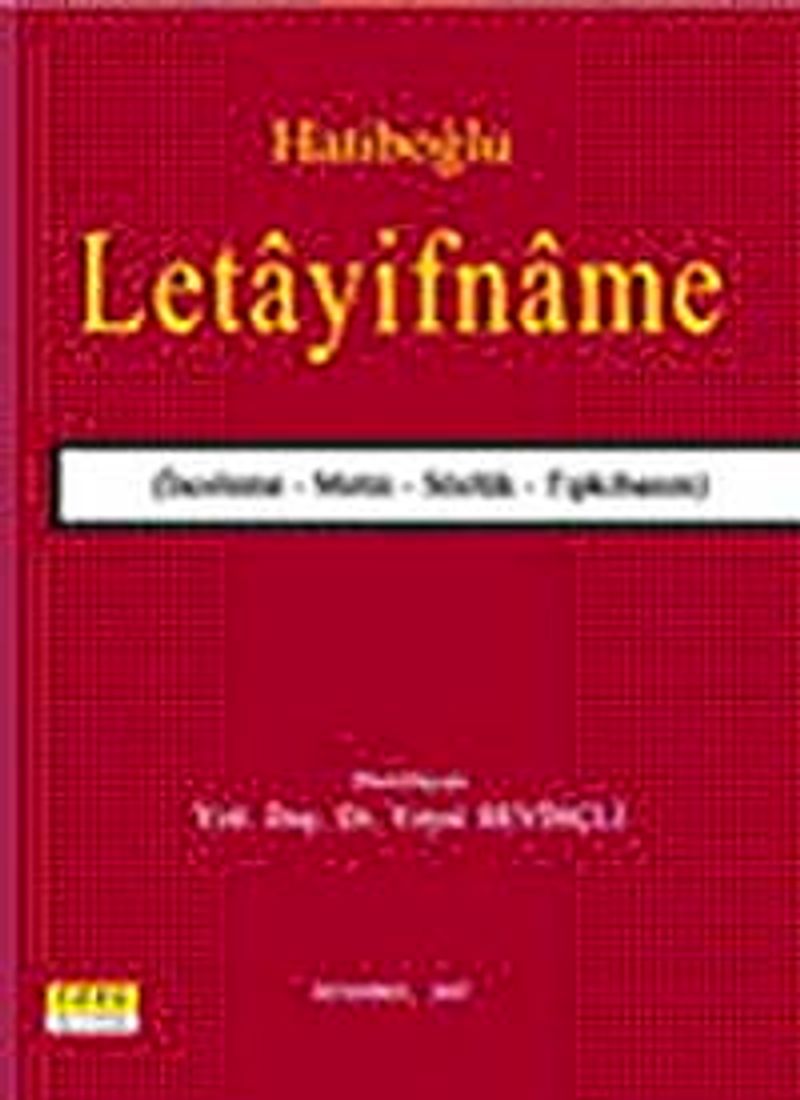 Letayifname kitap kapağı