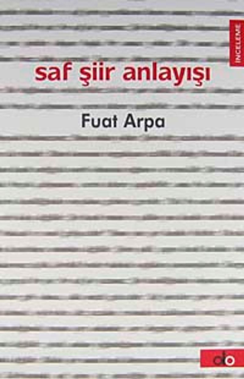 Saf Şiir Anlayışı kitap kapağı
