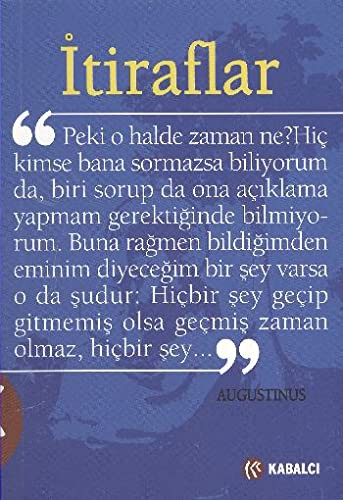 İtiraflar (augustinus) kitap kapağı