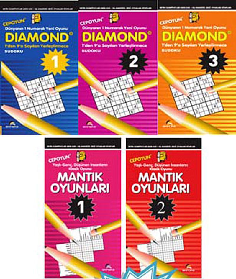 Diamond Zeka Oyunları Dizisi Dünya Beyin Olimpiyatları (5 Kitap) kitap kapağı