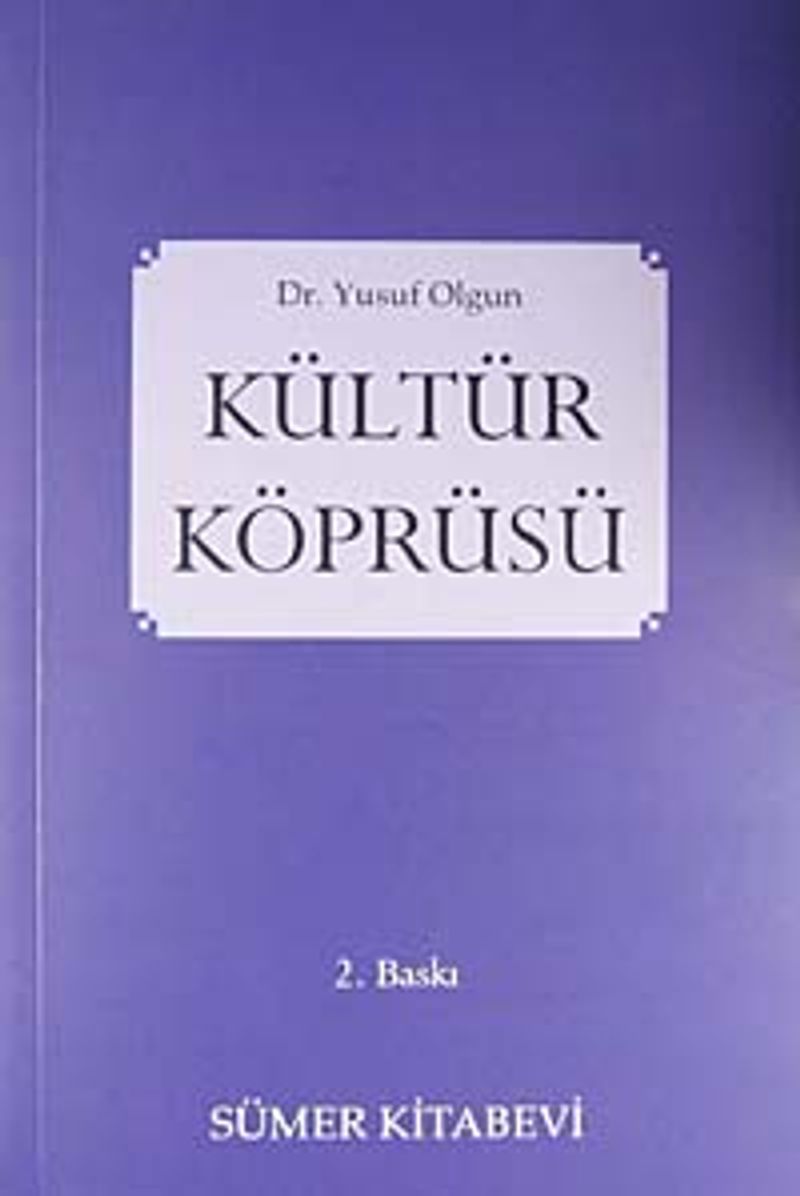 Kültür Köprüsü kitap kapağı