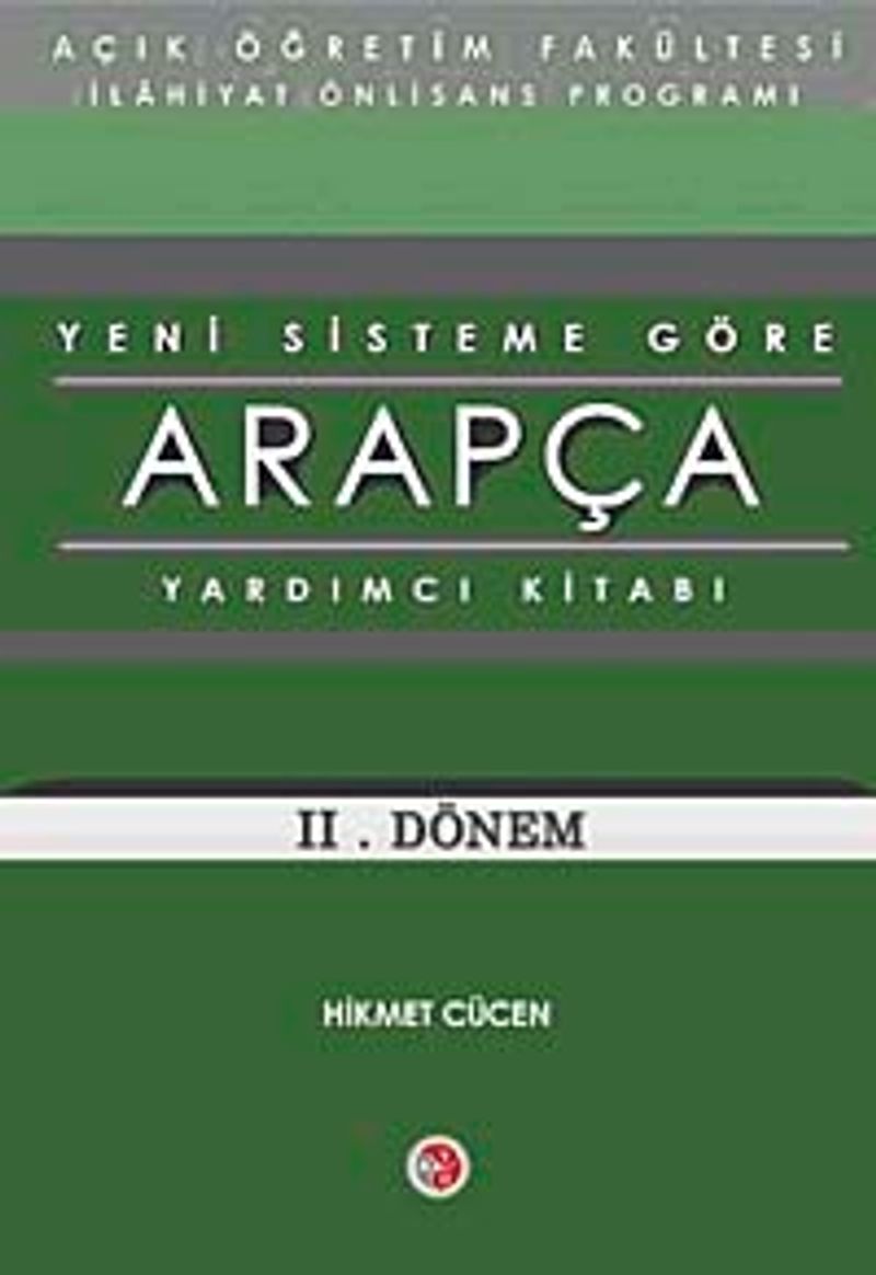 AÖİ Yeni Sisteme Göre Arapça Yardımcı Kitabı II. Dönem kitap kapağı