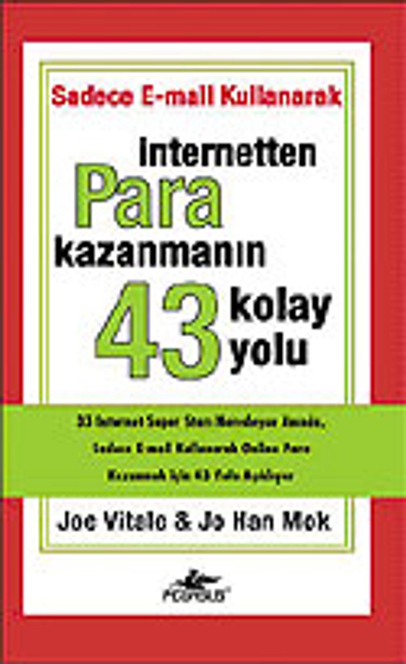 İnternet’ten Para Kazanmanın 43 Kolay Yolu kitap kapağı
