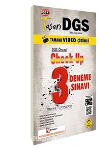 DGS Öncesi Check Up Video Çözümlü Deneme kitap kapağı