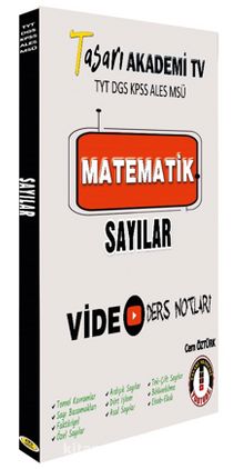 DGS ALES TYT Matematik Sayılar Video Ders Notları kitap kapağı