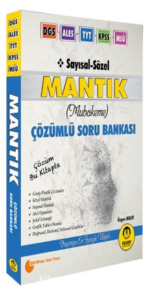 Sayısal - Sözel Mantık Çözümlü Soru Bankası kitap kapağı