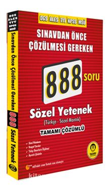 DGS ALES  888 Sözel Yetenek Video Çözümlü Soru Bankası kitap kapağı