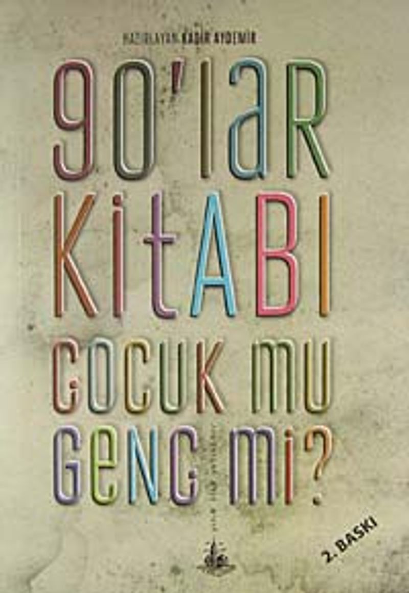 90'lar Kitabı Çocuk mu Genç mi? kitap kapağı