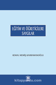 Eğitim ve Öğreticilere Saygılar kitap kapağı