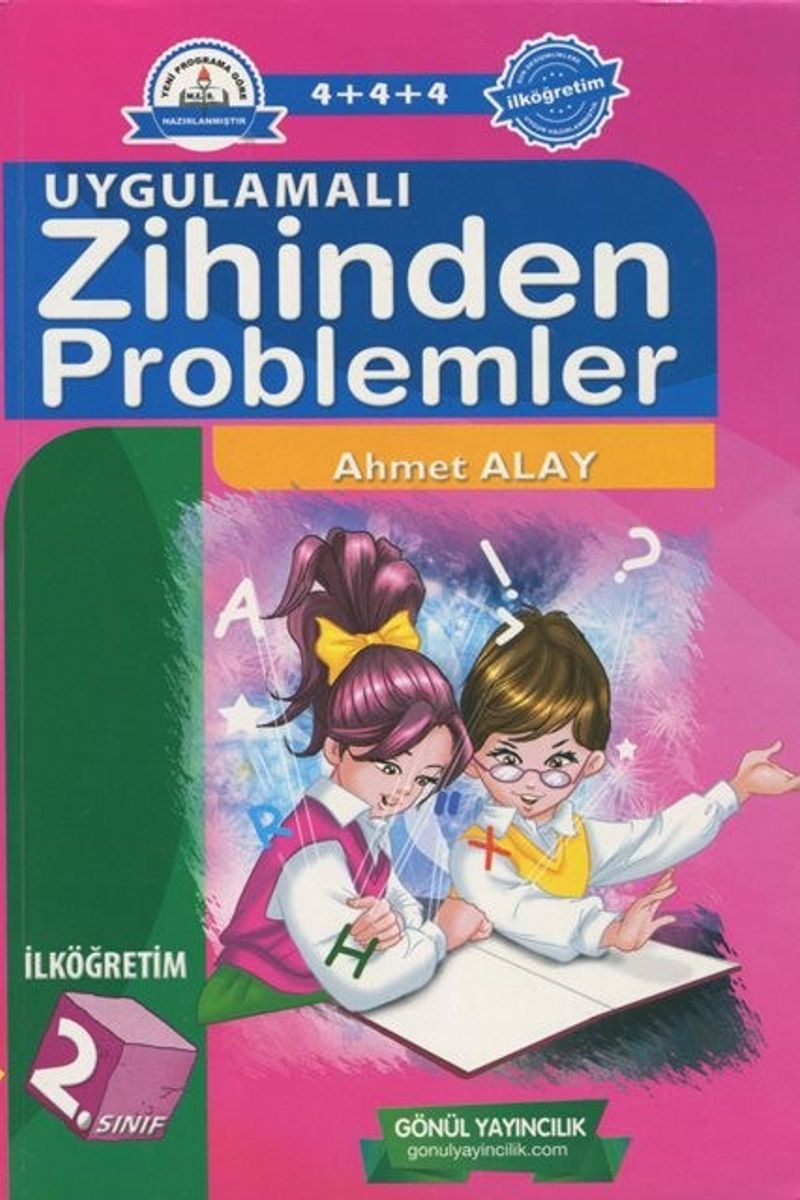İlköğretim 2. Sınıf Uygulamalı Zihinden Problemler kitap kapağı