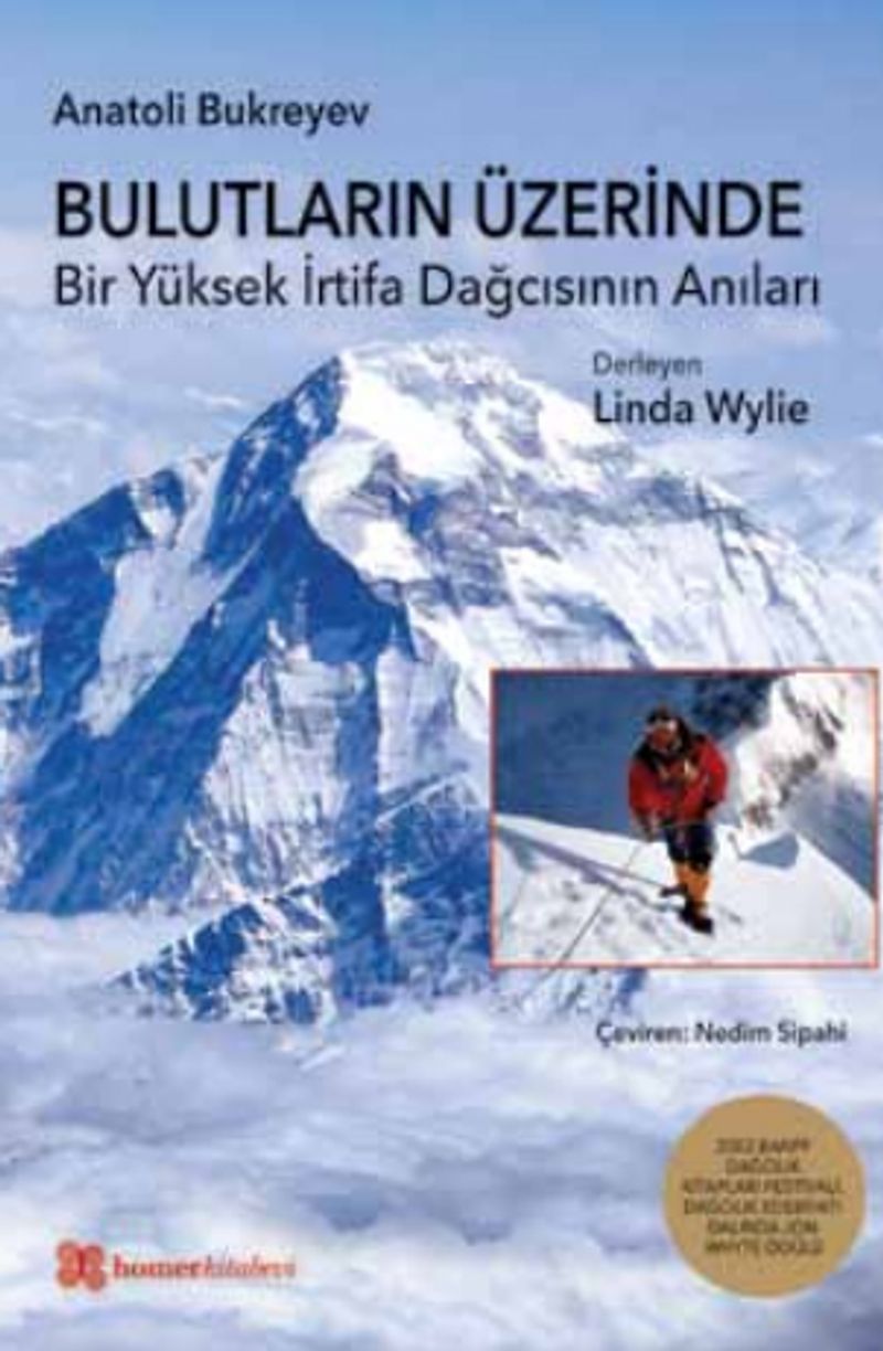 Bulutların Üzerinde Bir Yüksek İrtifa Dağcısının Anıları kitap kapağı