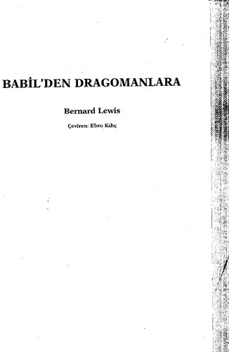 Babil'den Dragomanlara kitap kapağı