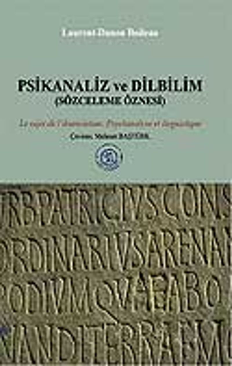 Psikanaliz ve Dilbilim kitap kapağı