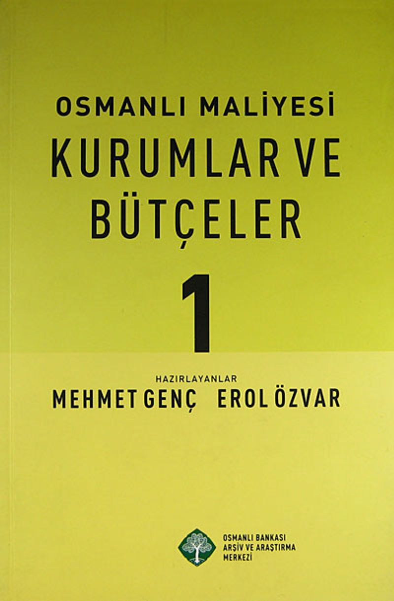 Osmanlı Maliyesi Kurumlar ve Bütçeler (2 Cilt) -CD'li- kitap kapağı