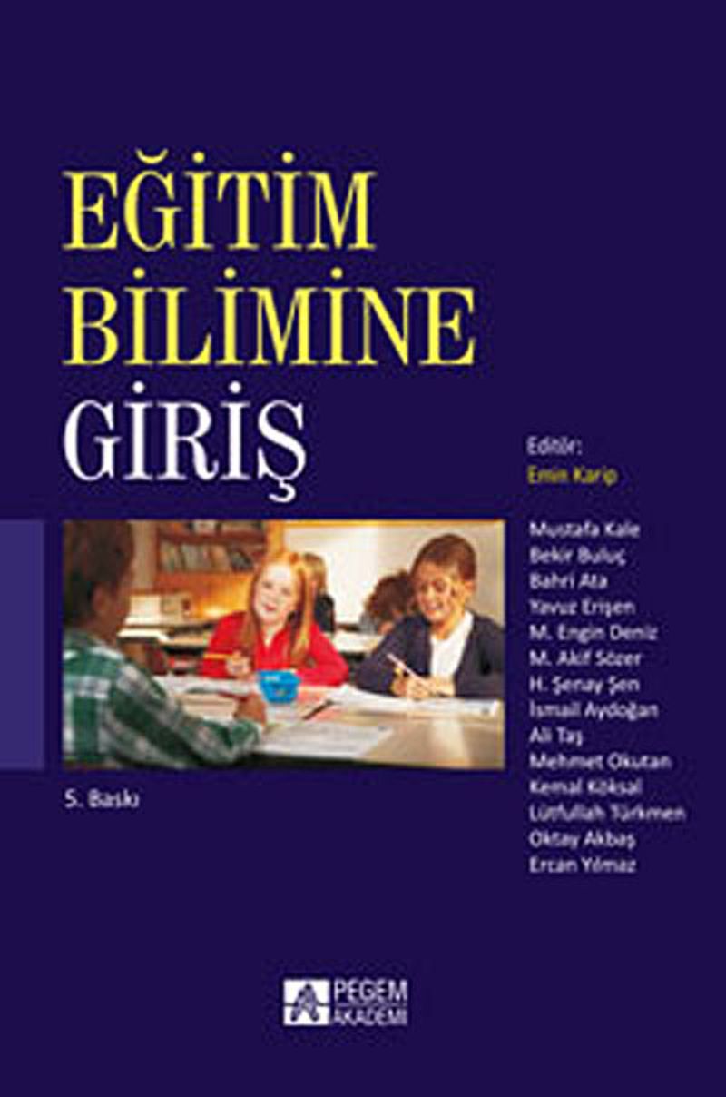 Eğitim Bilimine Giriş (Editör: Emin Karip) kitap kapağı