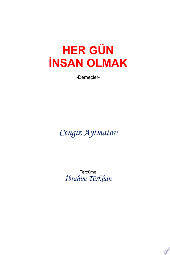HER GÜN İNSAN OLMAK kitap kapağı