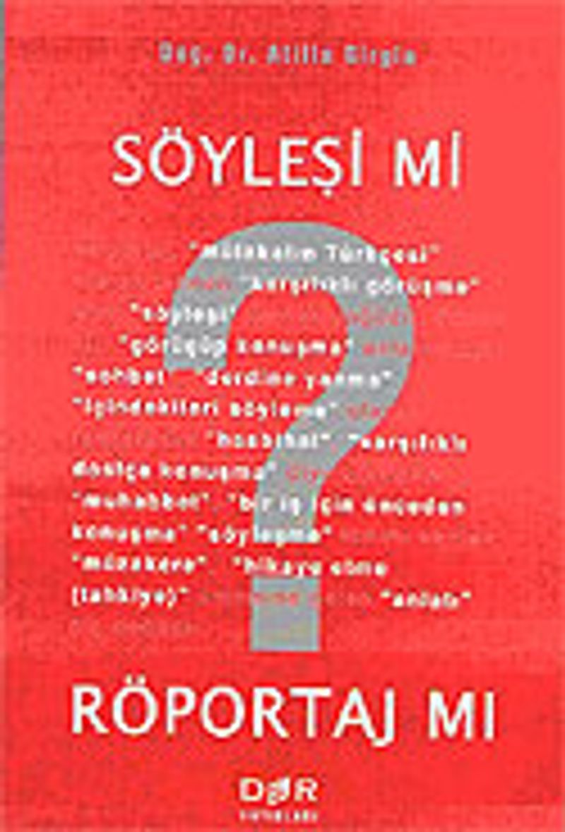 Söyleşi mi? Röportaj mı? kitap kapağı