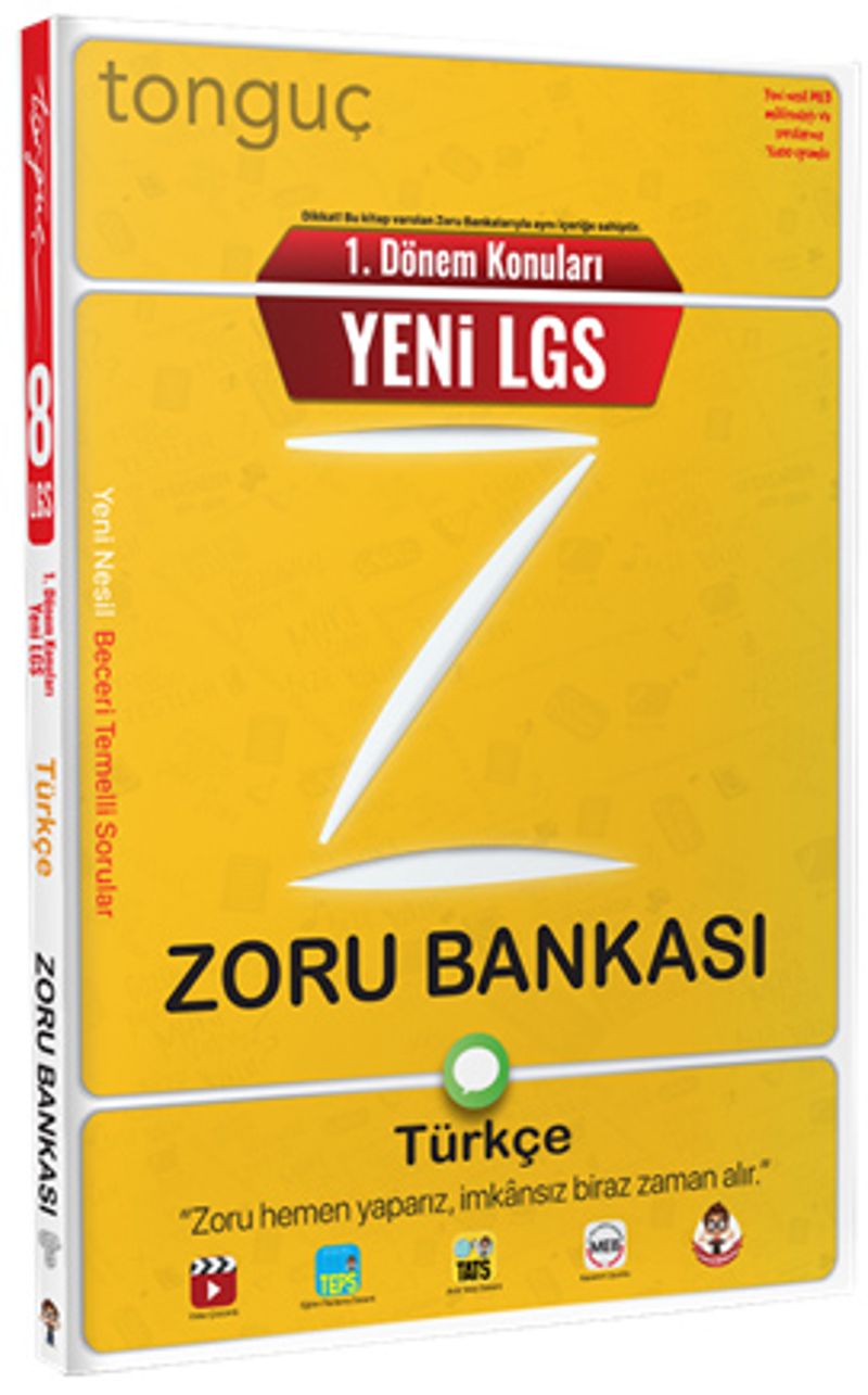1. Dönem Konuları Yeni LGS Zoru Bankası Türkçe kitap kapağı