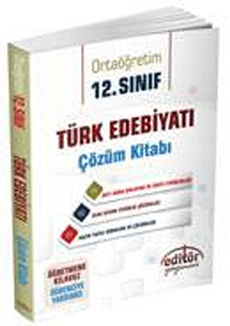 12.Sınıf Türk Edebiyatı Çözüm Kitabı kitap kapağı