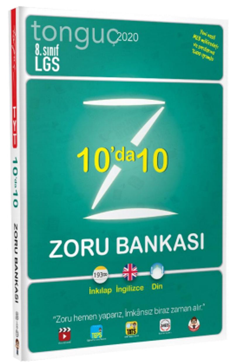 8. Sınıf LGS 10'da 10 Zoru Bankası kitap kapağı